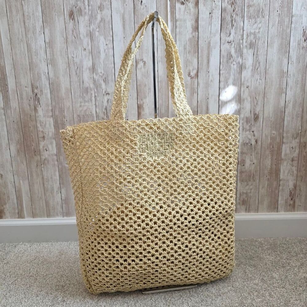 Women's Jean Paul Gaultier Parfum Beige Tote Bag NWOT